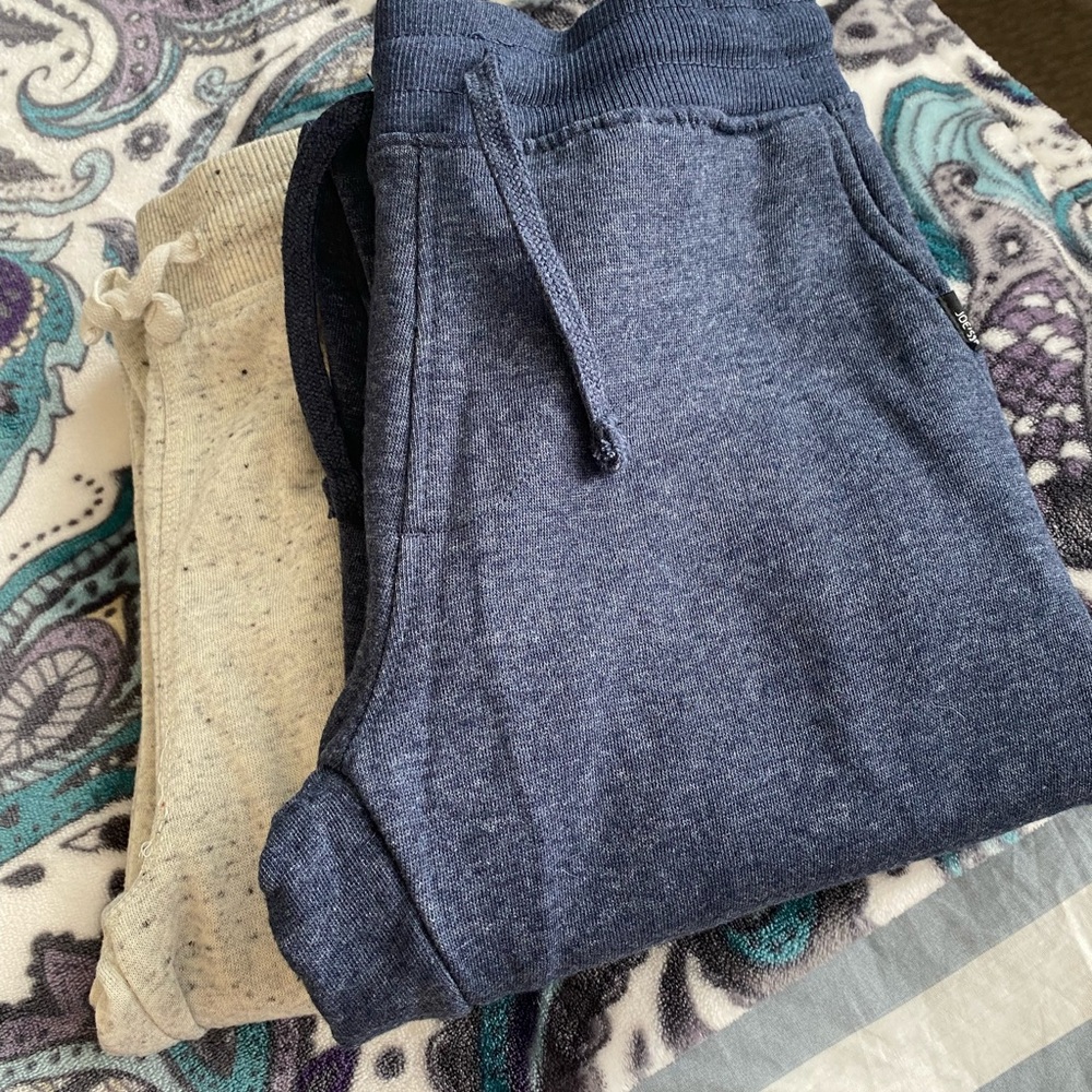 Blue and Beige Jogger Pants /2 pairs for cheap!!